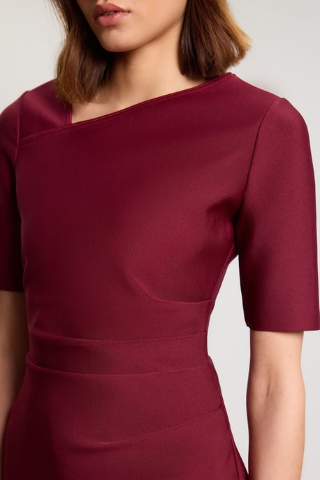 Bandage Asymmetric Long Sleeve Top - Image 2