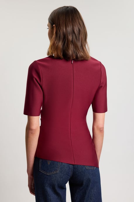 Bandage Asymmetric Long Sleeve Top - Image 3