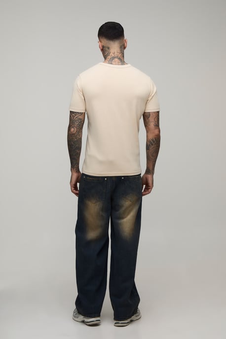 Tall Tinted Stonewash Baggy Distressed Jeans - Image 2