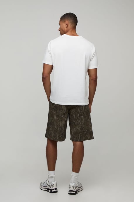Regular Fit Camo Twill Co-ord Short - Image 2