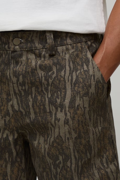 Regular Fit Camo Twill Co-ord Short - Image 3