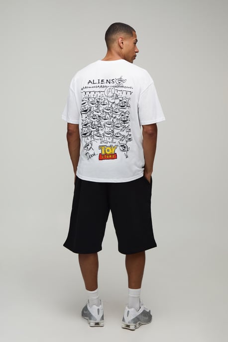 Oversized Disney Toy Story Aliens License Print T-shirt - Image 2