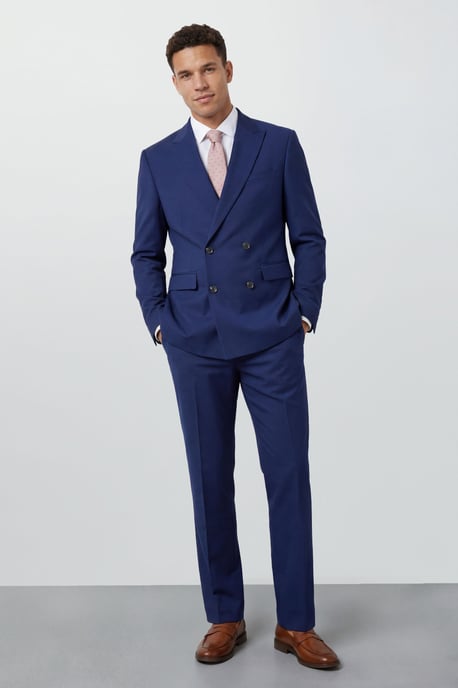 French Navy Essential Double Breasted Blazer - Image 1