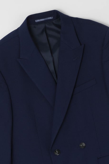 French Navy Essential Double Breasted Blazer - Image 2