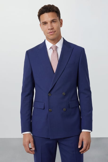 French Navy Essential Double Breasted Blazer - Image 5