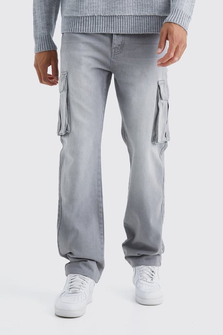 Tall Relaxed Rigid Cargo Jeans - Image 3