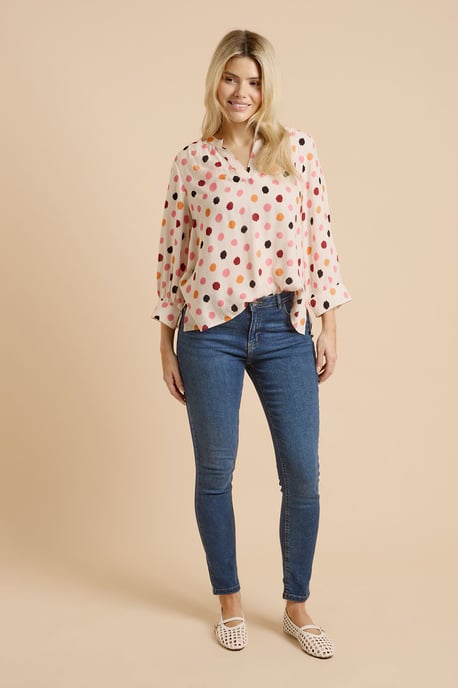 Cream Spot Overhead Shirt - Image 2