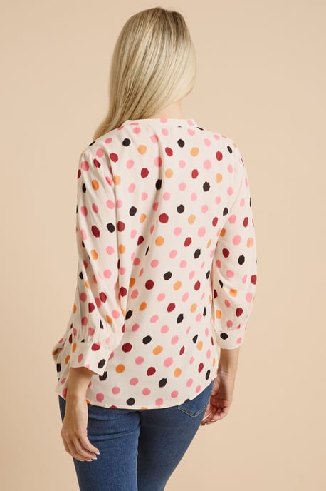 Cream Spot Overhead Shirt - Image 3