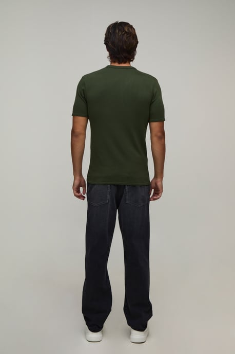 Muscle Fit Soft Touch Knitted T-Shirt - Image 2