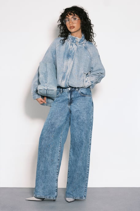 Basics Mid Waist Boyfriend Jean - Image 1