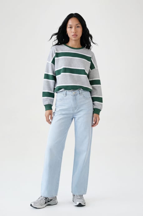 Basics High Waist Straight Leg Jean - Image 1