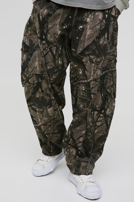 Balloon Forest Camo Cargo Trousers - Image 1