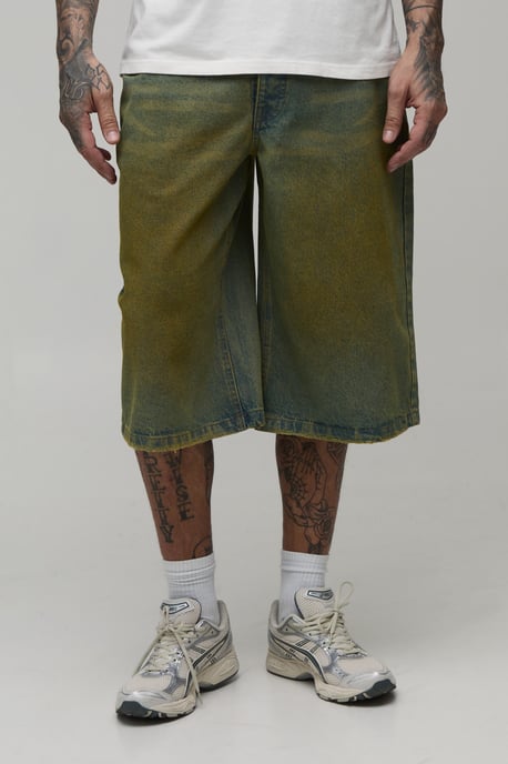 Tall Longline Tinted Denim Jorts - Image 1