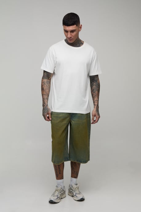 Tall Longline Tinted Denim Jorts - Image 4