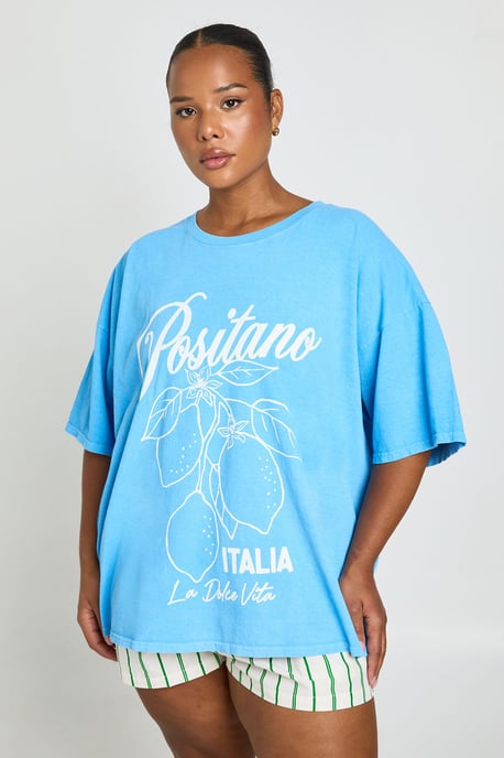 Plus Positano Italia Printed T Shirt - Image 1