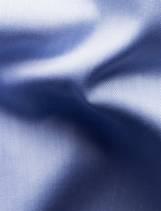 Katoenen Eton overhemd effen lichtblauw slim fit - Image 3