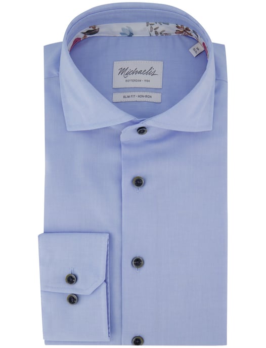 Overhemd lichtblauw Michealis strijkvrij slim fit - Image 2