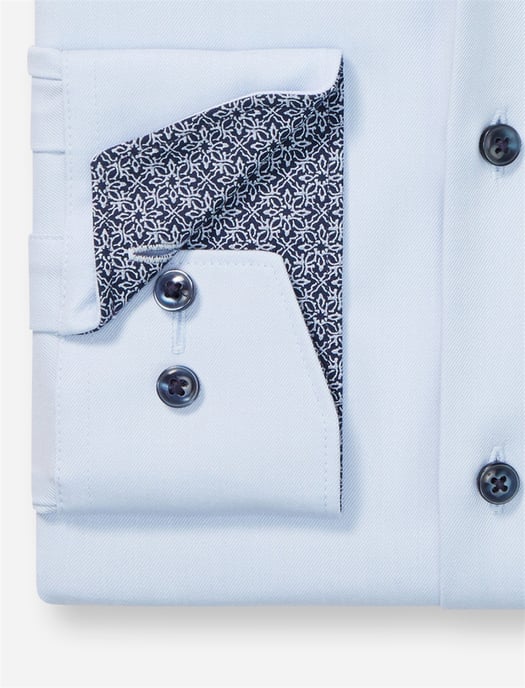 katoenen Olymp overhemd normale fit blauw effen - Image 3
