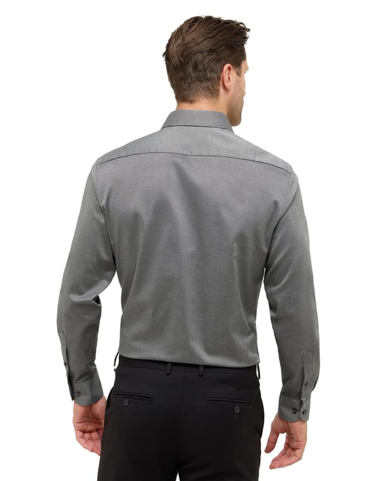Eterna overhemd print grijs katoen normale fit - Image 2