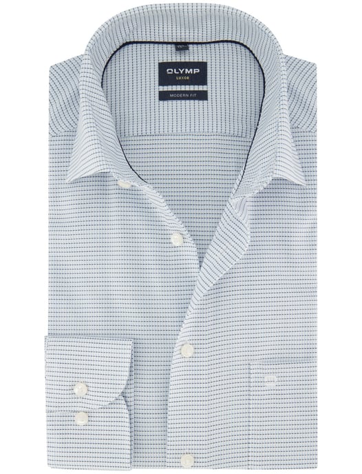 OLYMP Luxor shirt lichtblauw dessin Modern Fit - Image 1