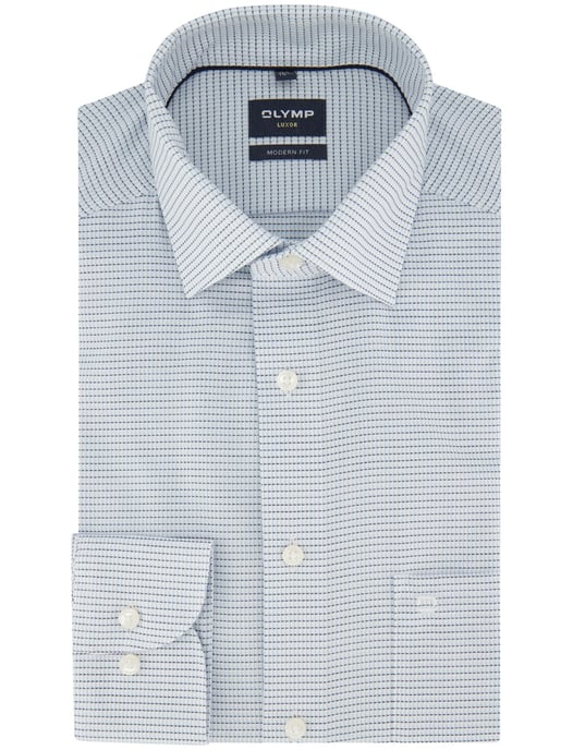OLYMP Luxor shirt lichtblauw dessin Modern Fit - Image 2