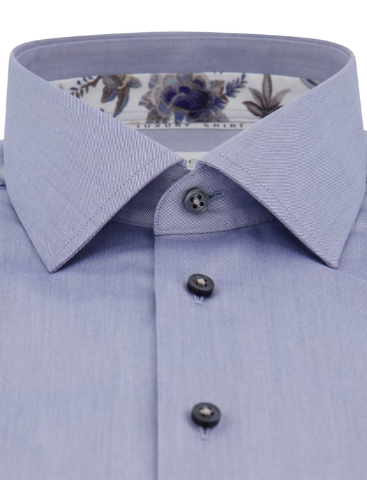 overhemd Eterna Luxury blauw Comfort Fit - Image 3