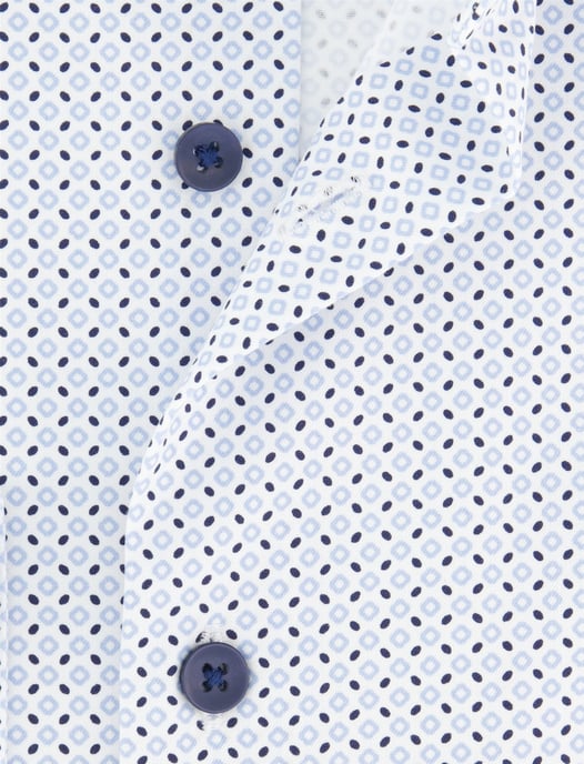 Overhemd Olymp Luxor blauw geprint strijkvrij - Image 4