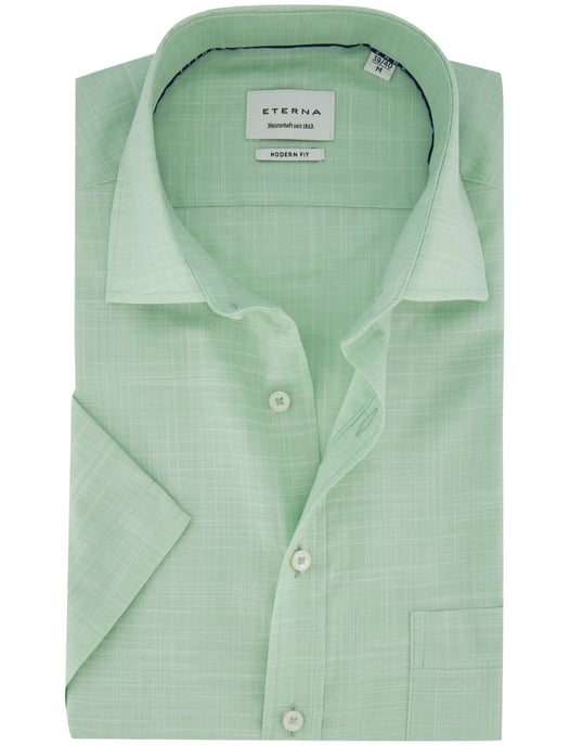 Overhemd Eterna goren modern fit korte mouw met borstzak - Image 1