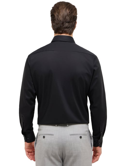 Overhemd zwart Eterna Comfort Fit klassiek katoen - Image 2