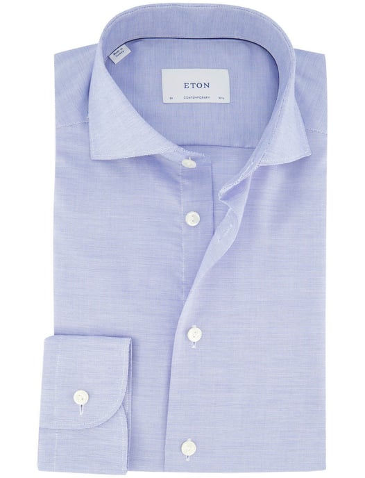 Contemporary fit overhemd wide collar Eton lichtblauw - Image 1