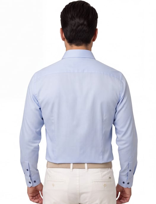 Olymp comfort fit overhemd blauw katoen - Image 2