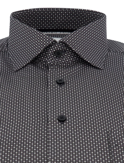 Eterna overhemd grijze print Modern Fit - Image 3