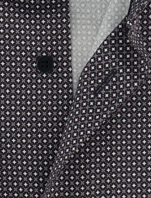 Eterna overhemd grijze print Modern Fit - Image 4