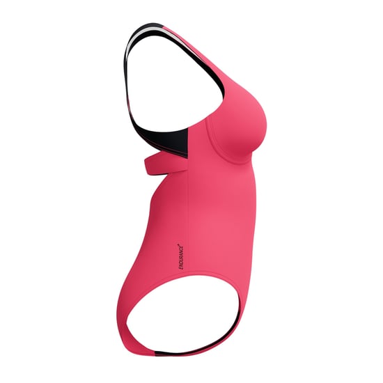 Speedo Womens/Ladies Zip Racer One Piece Swimsuit (Dark Pink) - Image 3