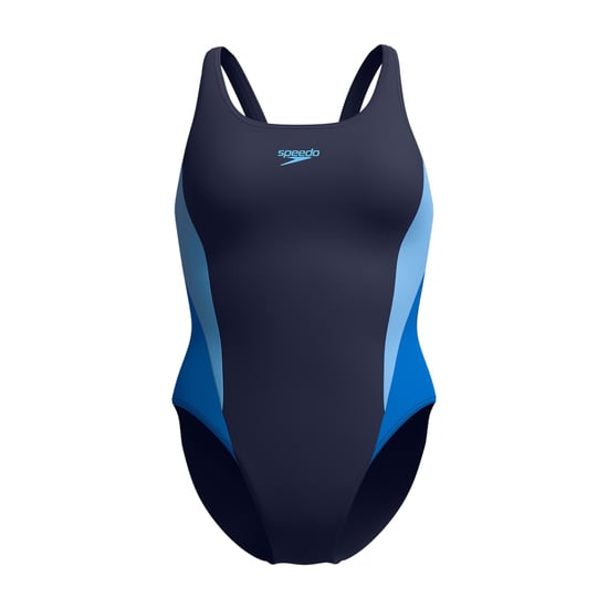 Speedo Womens/Ladies 2.0 Colour Block Muscleback One Piece Swimsuit (Blue/Navy) - Image 1