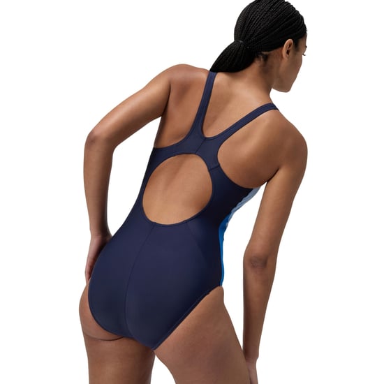 Speedo Womens/Ladies 2.0 Colour Block Muscleback One Piece Swimsuit (Blue/Navy) - Image 4