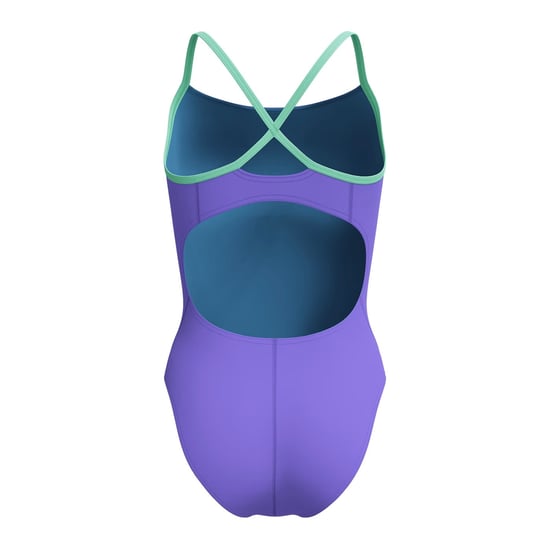 Speedo Womens/Ladies Flyback 2.0 One Piece Swimsuit (Blue/Purple) - Image 2