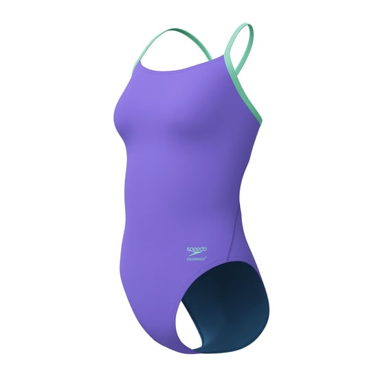 Speedo Womens/Ladies Flyback 2.0 One Piece Swimsuit (Blue/Purple) - Image 3