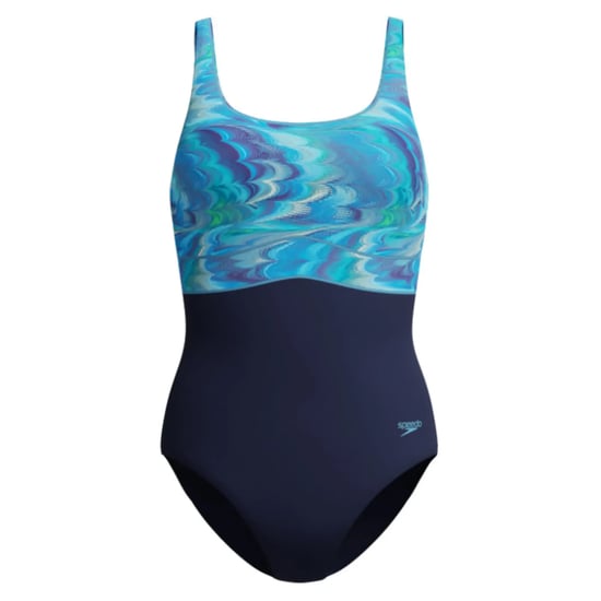 Speedo Womens/Ladies Eclipse Contour One Piece Swimsuit (Navy) - Image 2