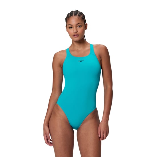 Speedo Dames Medalist Effen Endurance+ Eénstuk Badhuis (Lichtblauw) - Image 5