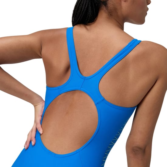 Speedo Womens/Ladies Placement Muscleback One Piece Swimsuit (Blue) - Image 5