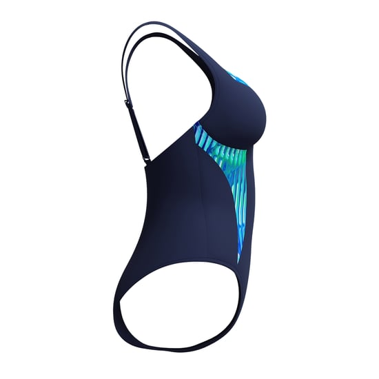 Speedo Womens/Ladies Lunaelustre Printed Shaping One Piece Swimsuit (Turquoise) - Image 4