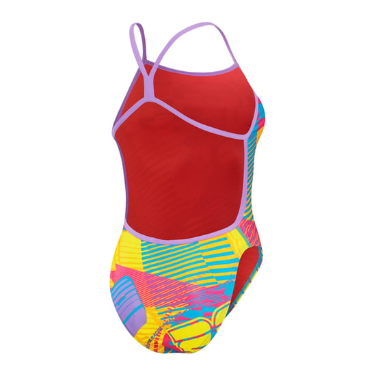 Speedo Womens/Ladies Digital Print All-Over Print One Piece Swimsuit (Pink) - Image 2