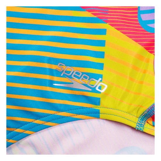 Speedo Womens/Ladies Digital Print All-Over Print One Piece Swimsuit (Pink) - Image 3