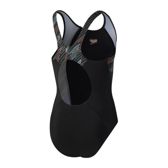 Speedo Girls Hyperbloom Splice One Piece Swimsuit (Black) - Image 2