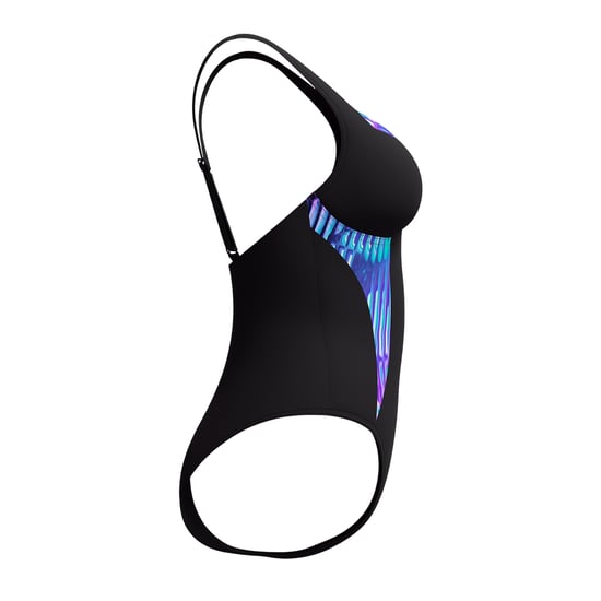 Speedo Womens/Ladies Lunaelustre Printed Shaping One Piece Swimsuit (Blue) - Image 3