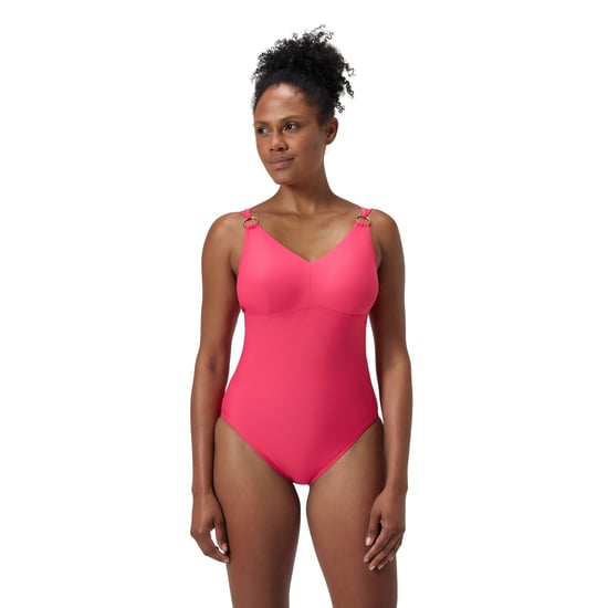Speedo Womens/Ladies Strappy Shaping One Piece Swimsuit (Pink) - Image 1
