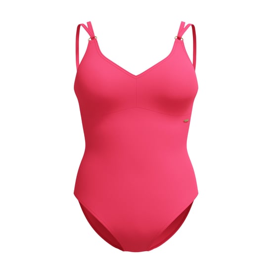 Speedo Womens/Ladies Strappy Shaping One Piece Swimsuit (Pink) - Image 2