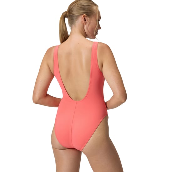 Speedo Dames/Dames ééndelig zwempak met gestructureerde U-rug (Oranje) - Image 2