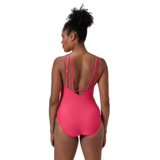 Speedo Womens/Ladies Strappy Shaping One Piece Swimsuit (Pink) - Image 3